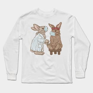 Vaccination Rabbits Long Sleeve T-Shirt